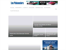 Tablet Screenshot of lesplaisanciers.com
